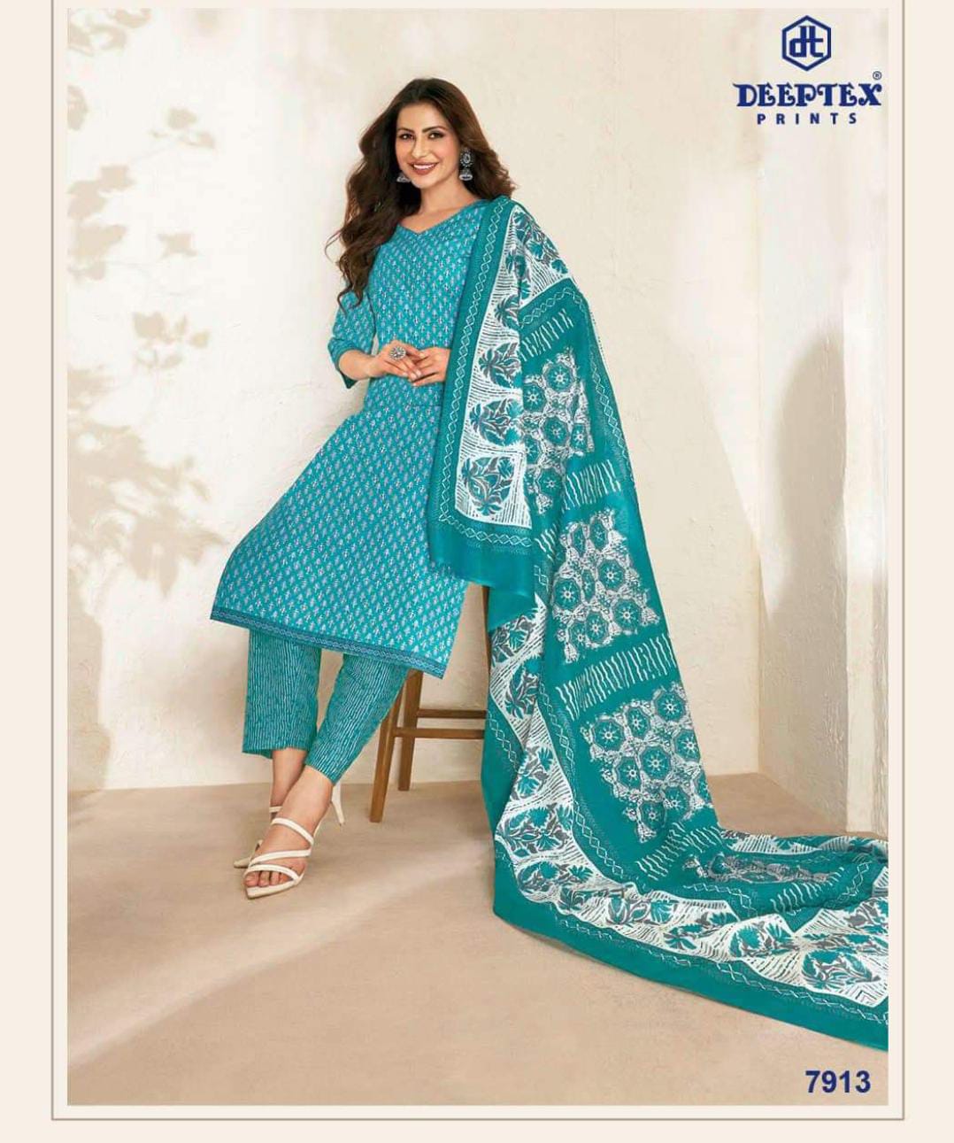 Deeptex Vol 79 Printed Cotton Dress Material Catalog